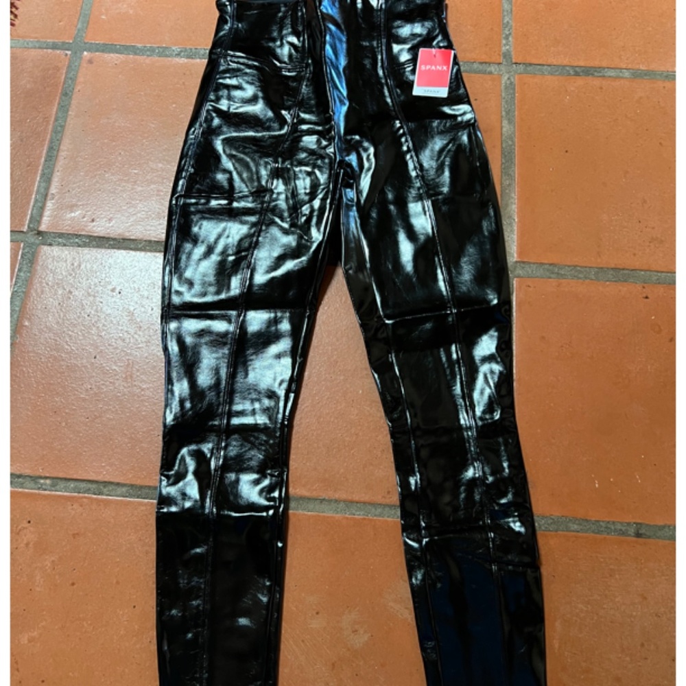 Spanx patent leggings (faux leather)